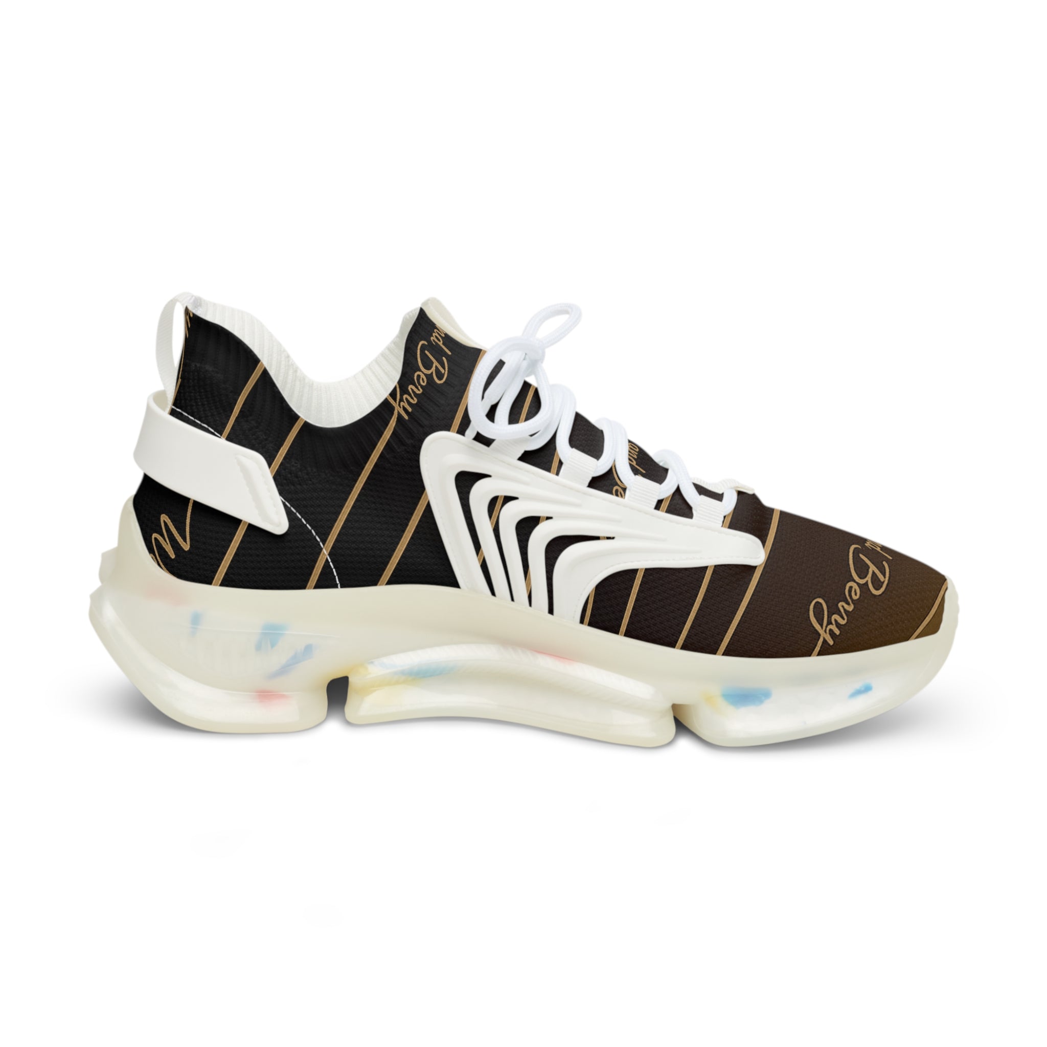 Mens - Tan Line Sneakers — Brown Script Monogram Athletic Shoes