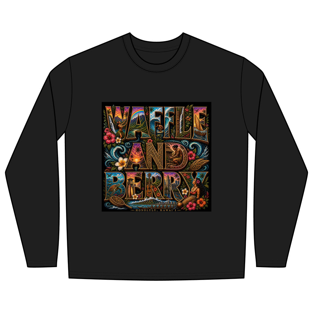 Waffle and Berry Vintage Graphic Long Sleeve Shirt