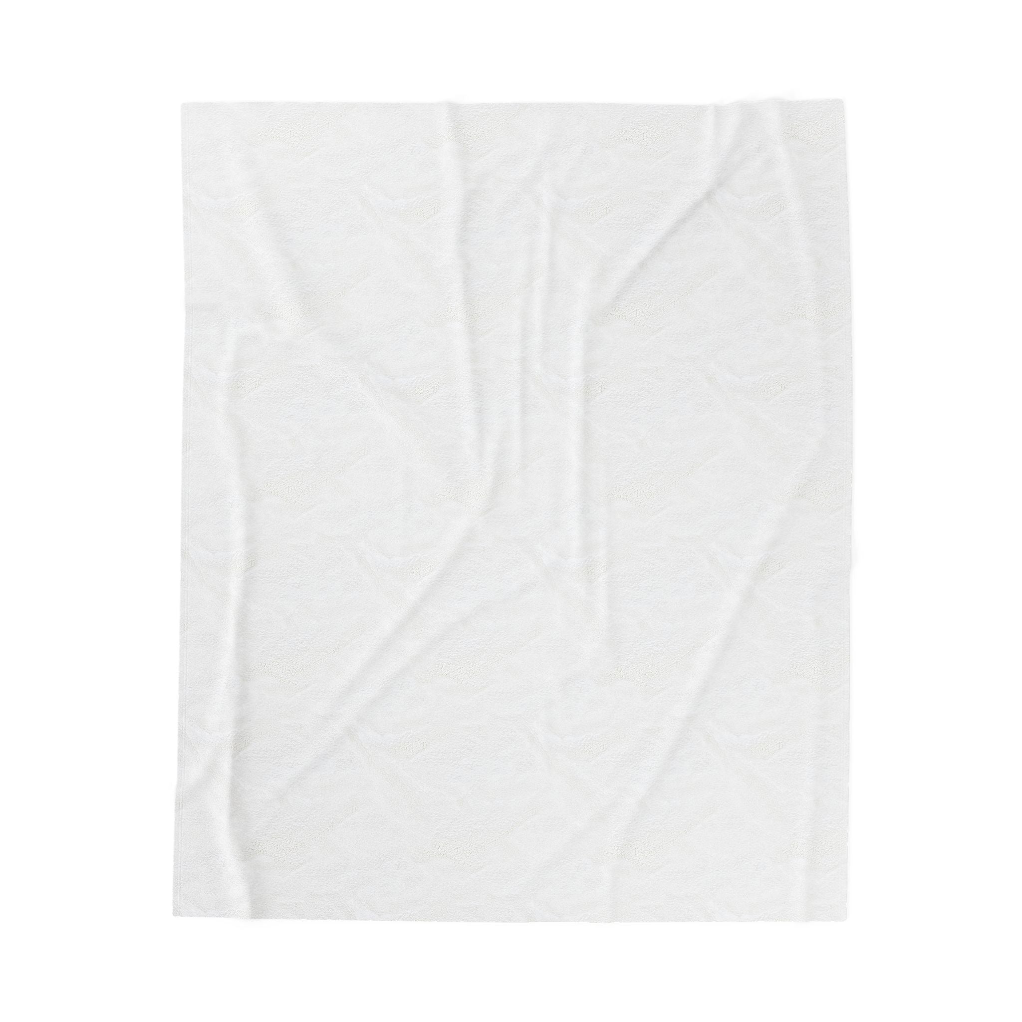 Velveteen Plush Blanket - 'Waffle and Berry' Tropical Floral Cozy Throw