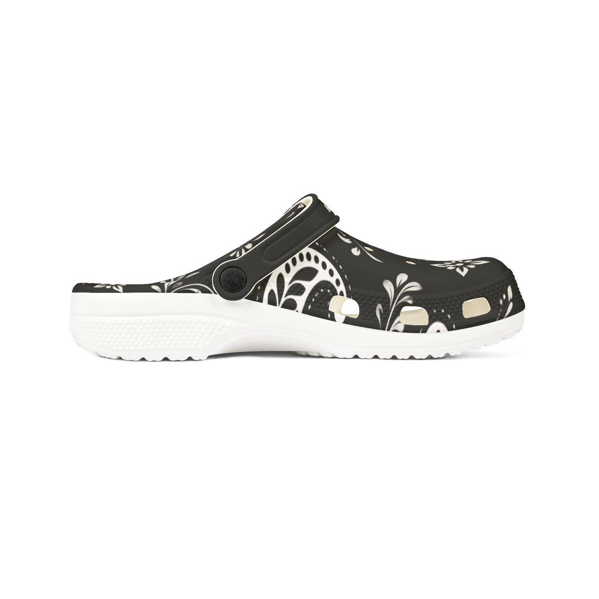 Waffle and Berry Foam Rubber Shoes (AOP)