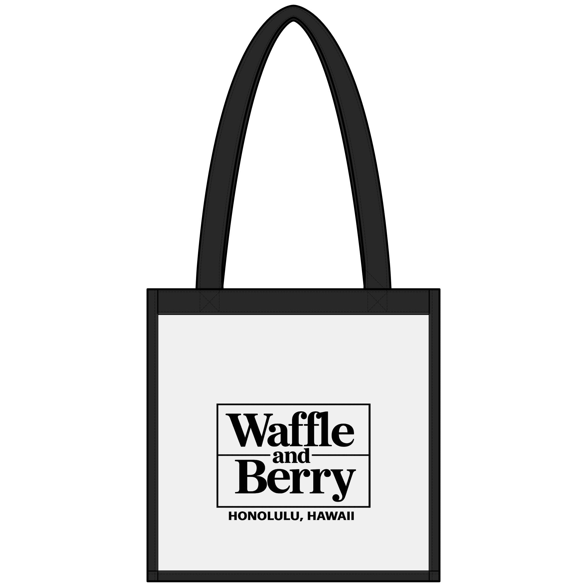 Clear Stadium Tote — Waffle and Berry Honolulu Logo Beach & Game Day Clear Bag