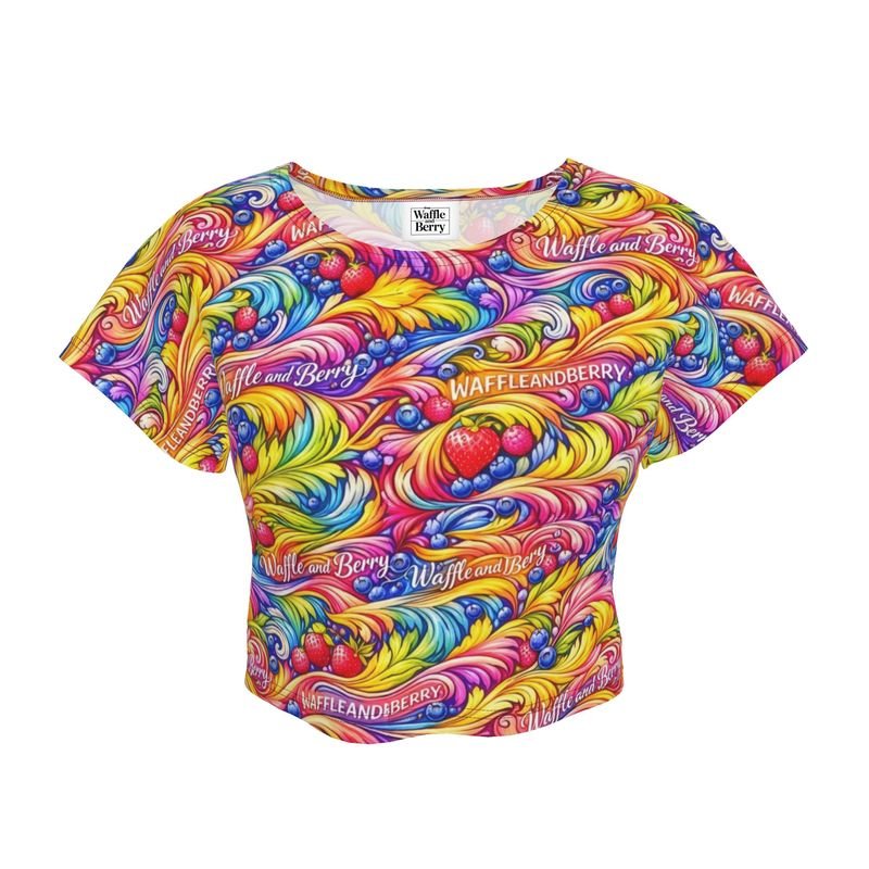 Ladies Splash Crop Top