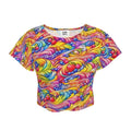 Ladies Splash Crop Top