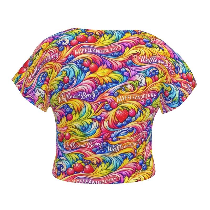 Ladies Splash Crop Top