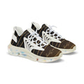 Mens - Tan Line Sneakers — Brown Script Monogram Athletic Shoes