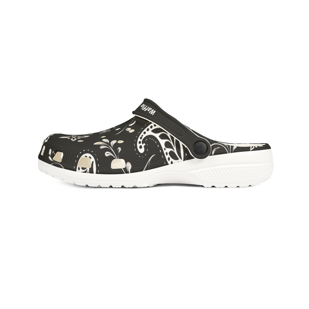 Waffle and Berry Foam Rubber Shoes (AOP)
