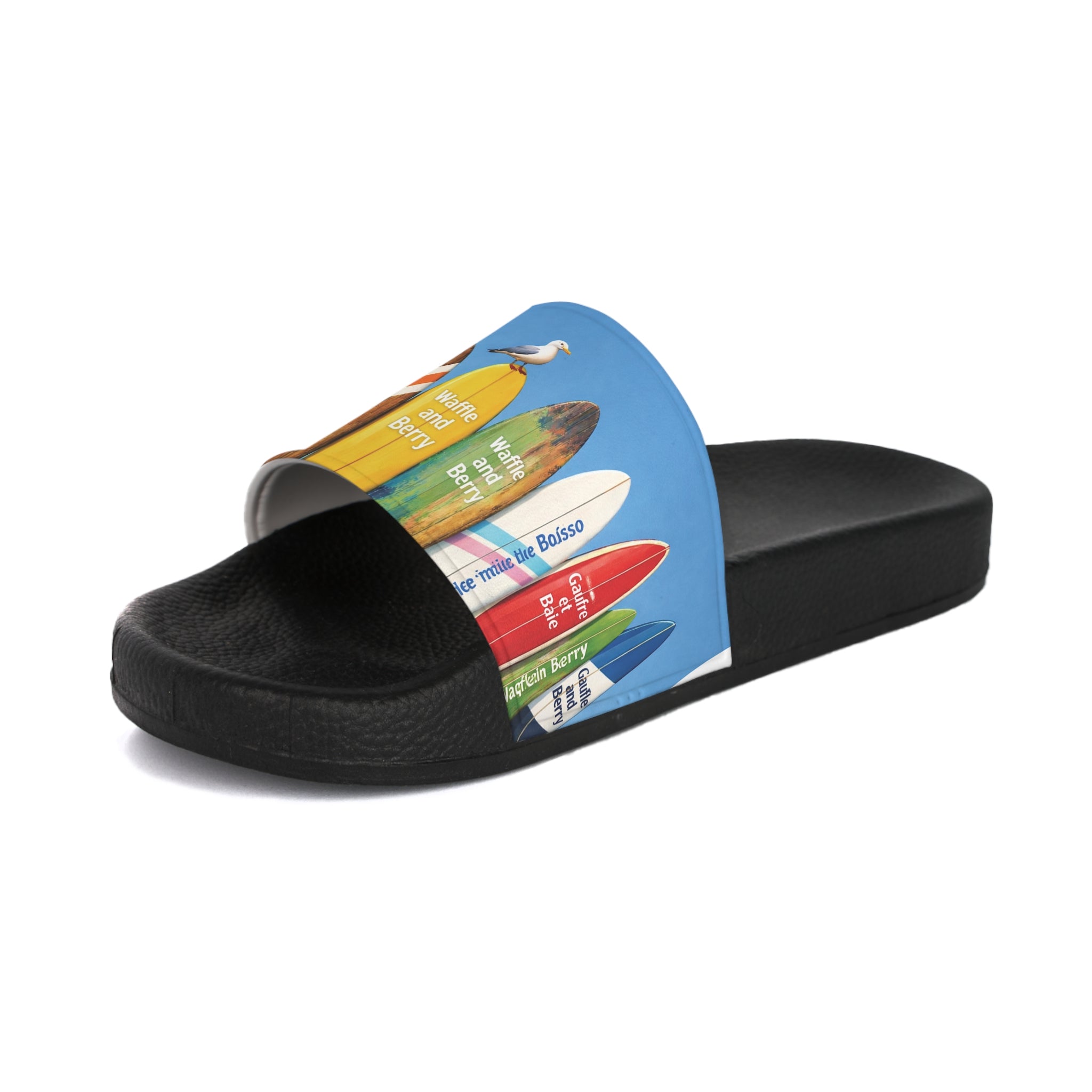 Women’s Surfboard Slide Sandals — Beach Vibes Pool Slides