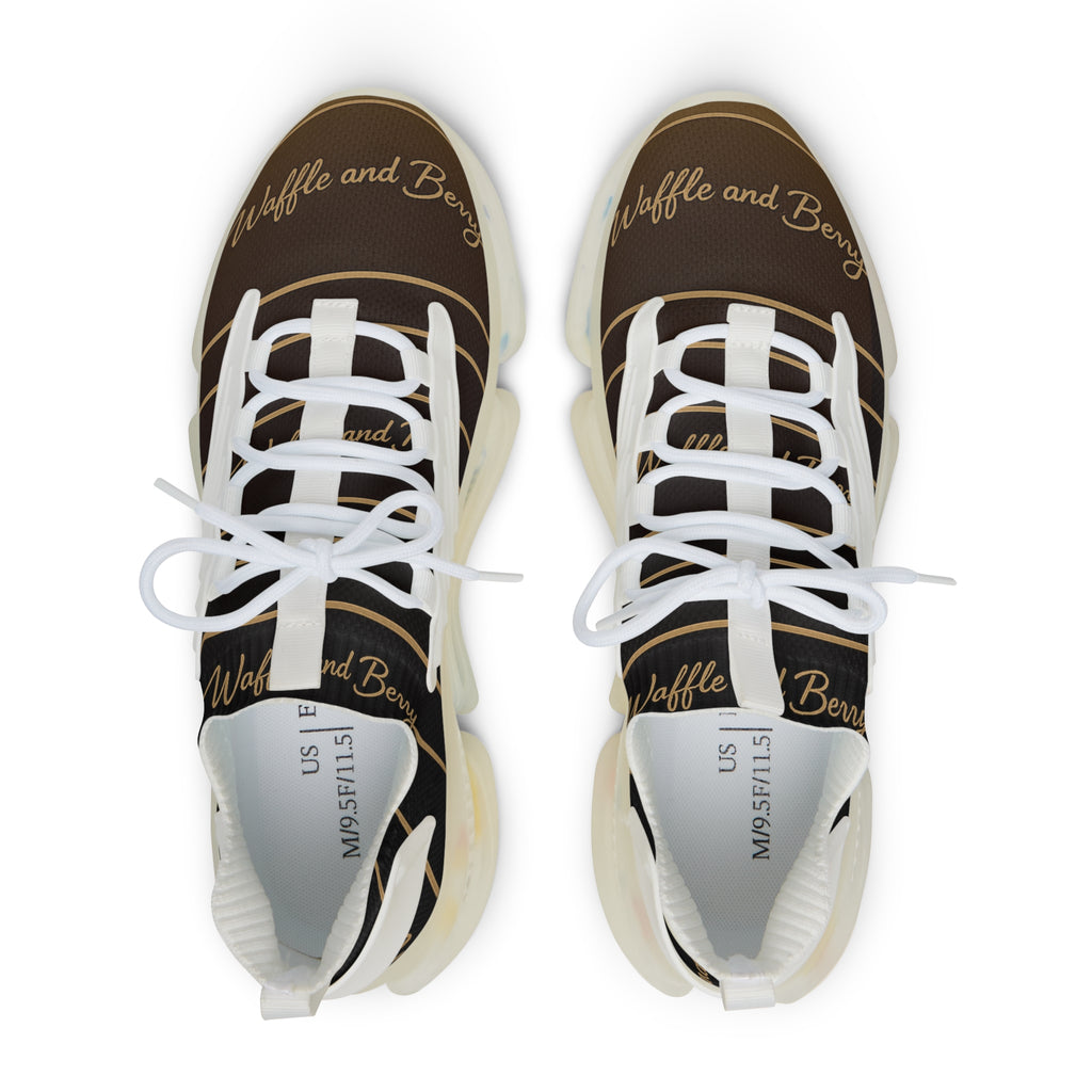 Mens - Tan Line Sneakers — Brown Script Monogram Athletic Shoes