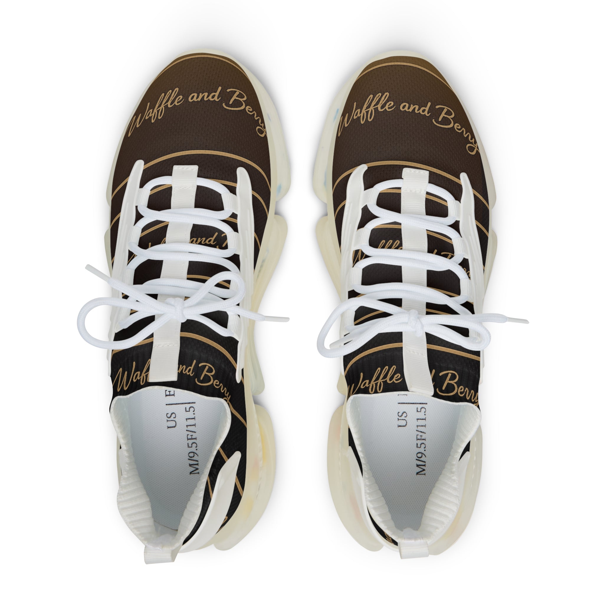 Mens - Tan Line Sneakers — Brown Script Monogram Athletic Shoes