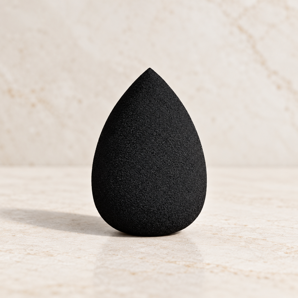 AI-generated product-only editorial illustration of the black Classic Blender foam shape; authentic supplier photographs remain first.