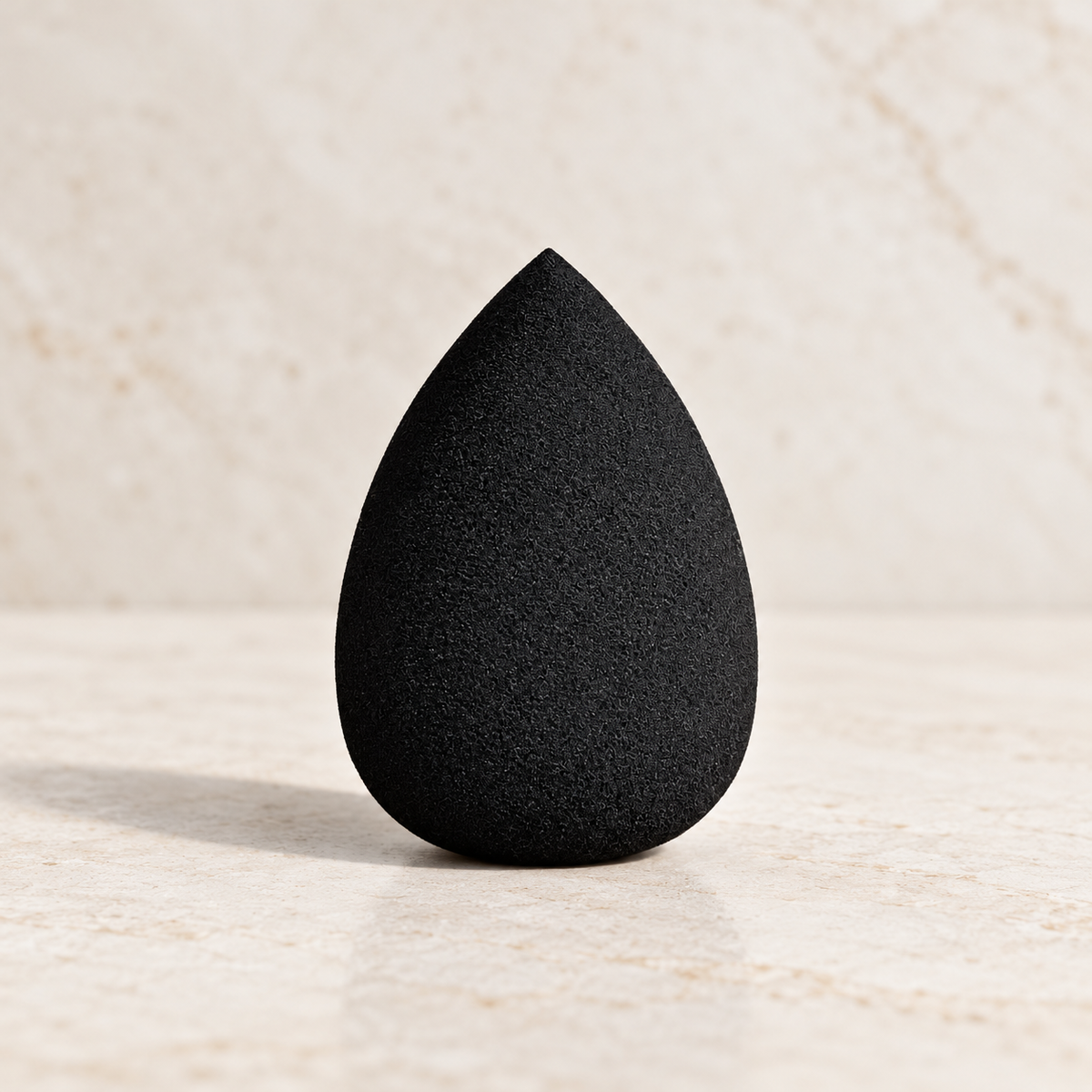 AI-generated product-only editorial illustration of the black Classic Blender foam shape; authentic supplier photographs remain first.